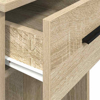 vidaXL Supporto per Computer a Torre con Cassetto Rovere 35x45x77 cm