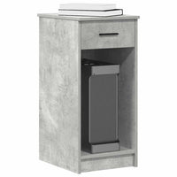 vidaXL Supporto a Torre per Computer con Cassetto Grigio 35x45x77 cm