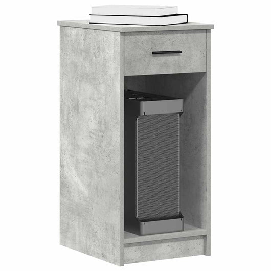Supporto a Torre per Computer con Cassetto Grigio 35x45x77 cm 858743