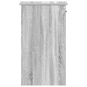 Supporto a Torre per Computer con Cassetto Grigio 35x45x77 cm