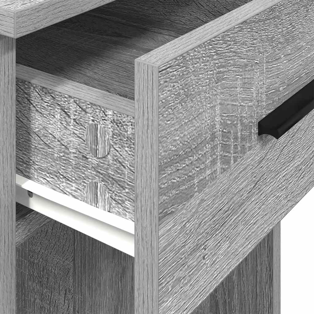 Supporto a Torre per Computer con Cassetto Grigio 35x45x77 cm 858745