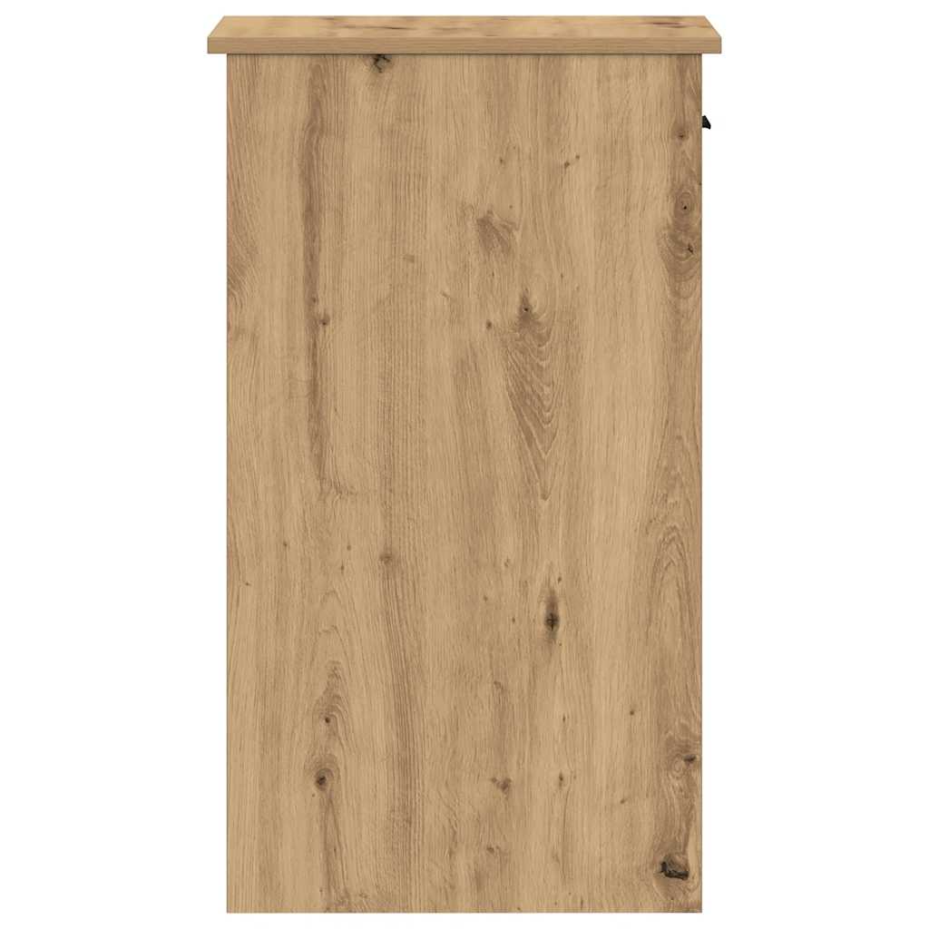 vidaXL Supporto per Computer a Torre con Cassetto Rovere 35x45x77 cm