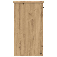 vidaXL Supporto per Computer a Torre con Cassetto Rovere 35x45x77 cm