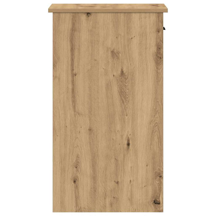 vidaXL Supporto per Computer a Torre con Cassetto Rovere 35x45x77 cm