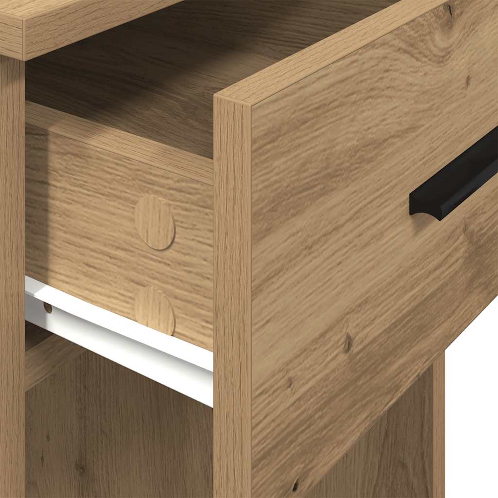 Supporto per Computer a Torre con Cassetto Rovere 35x45x77 cm 858748