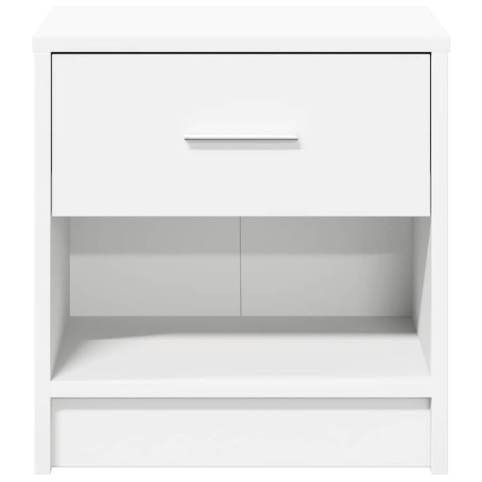 Comodini 2 pz con Cassetto Bianco 39x28x41 cm