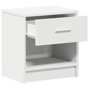Comodini 2 pz con Cassetto Bianco 39x28x41 cm 858750