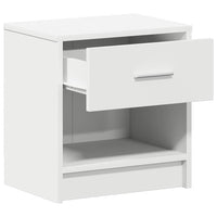 Comodini 2 pz con Cassetto Bianco 39x28x41 cm