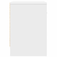 Comodini 2 pz con Cassetto Bianco 39x28x41 cm 858750