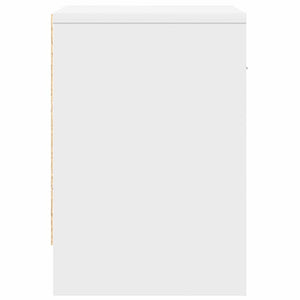 Comodini 2 pz con Cassetto Bianco 39x28x41 cm 858750