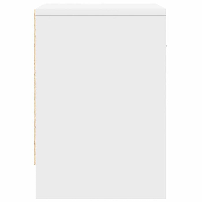 Comodini 2 pz con Cassetto Bianco 39x28x41 cm 858750