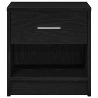 Comodino con Cassetto Nero 39x28x41 cm 858751