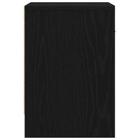 Comodino con cassetto-Tavolino da notte Nero 39x28x41 cm