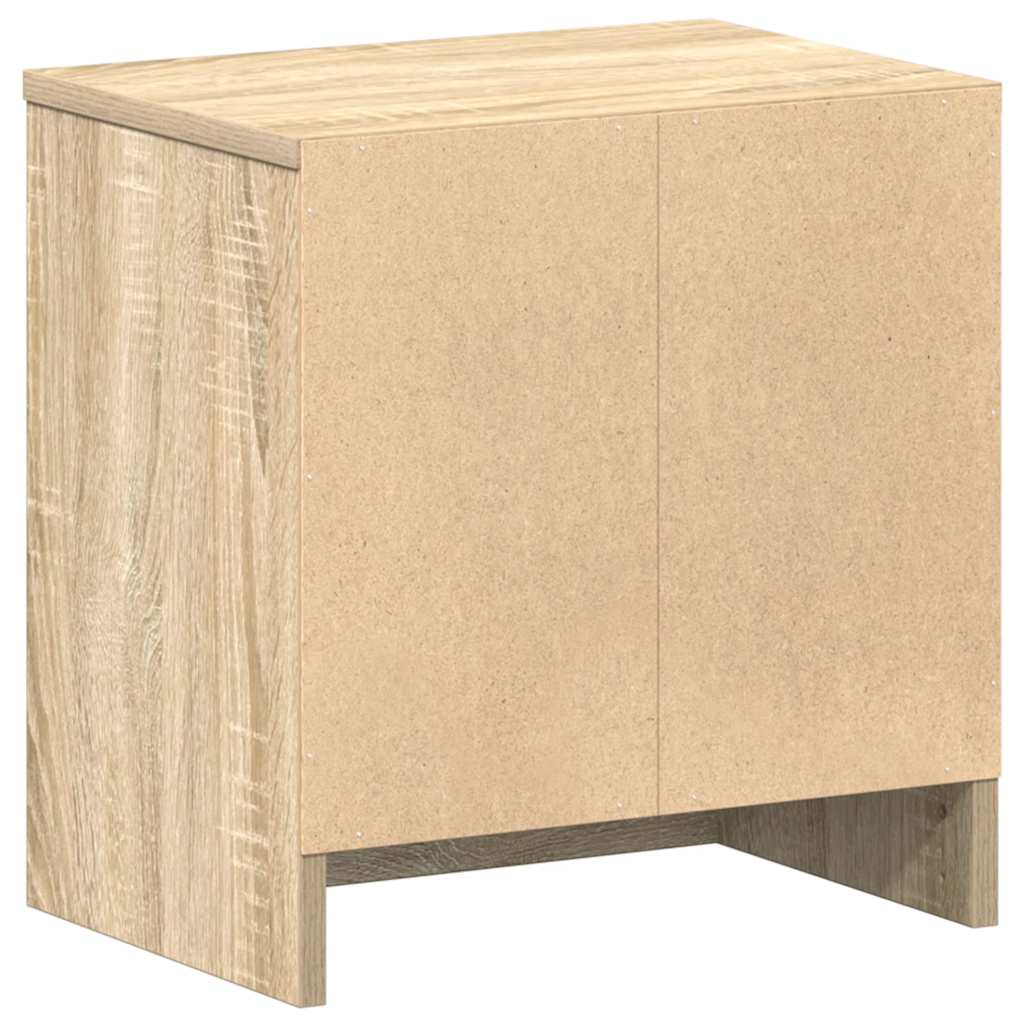 Comodini 2 pz con Cassetto Rovere Sonoma 39x28x41 cm 858754