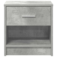 Comodini 2 pz con Cassetto Grigio Cemento 39x28x41 cm 858756