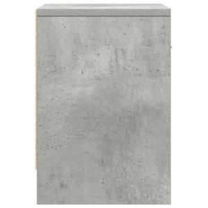 Comodini 2 pz con Cassetto Grigio Cemento 39x28x41 cm 858756