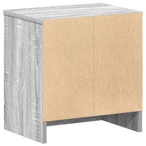 vidaXL Comodini 2 pz con Cassetto Grigio Sonoma 39x28x41 cm