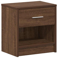 Comodino con Cassetto Rovere Marrone 39x28x41 cm 858761