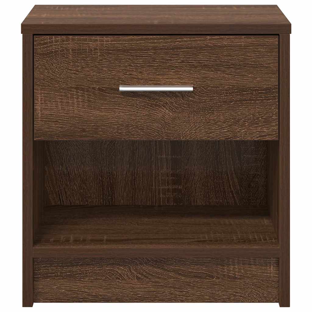 Comodino con Cassetto Rovere Marrone 39x28x41 cm 858761