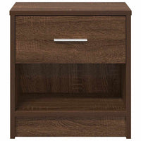 Comodino con Cassetto Rovere Marrone 39x28x41 cm 858761