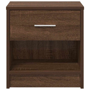 Comodino con Cassetto Rovere Marrone 39x28x41 cm 858761