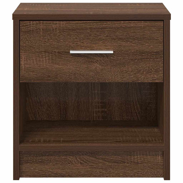 Comodino con Cassetto Rovere Marrone 39x28x41 cm 858761
