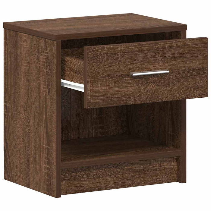 Comodino con Cassetto Rovere Marrone 39x28x41 cm 858761
