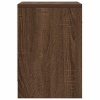 Comodino con Cassetto Rovere Marrone 39x28x41 cm 858761