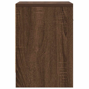 Comodino con Cassetto Rovere Marrone 39x28x41 cm 858761