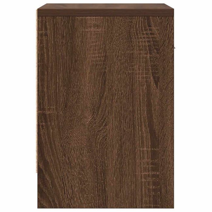 Comodino con Cassetto Rovere Marrone 39x28x41 cm 858761