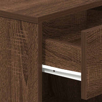 Comodino con Cassetto Rovere Marrone 39x28x41 cm 858761