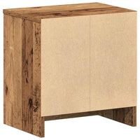 Comodini 2 pz con Cassetto Legno Antico 39x28x41 cm