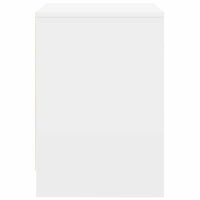 vidaXL Comodini 2 pz con Cassetto Bianco 40x34x50 cm