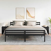 Comodini 2 pz con Cassetto Nero 40x34x50 cm