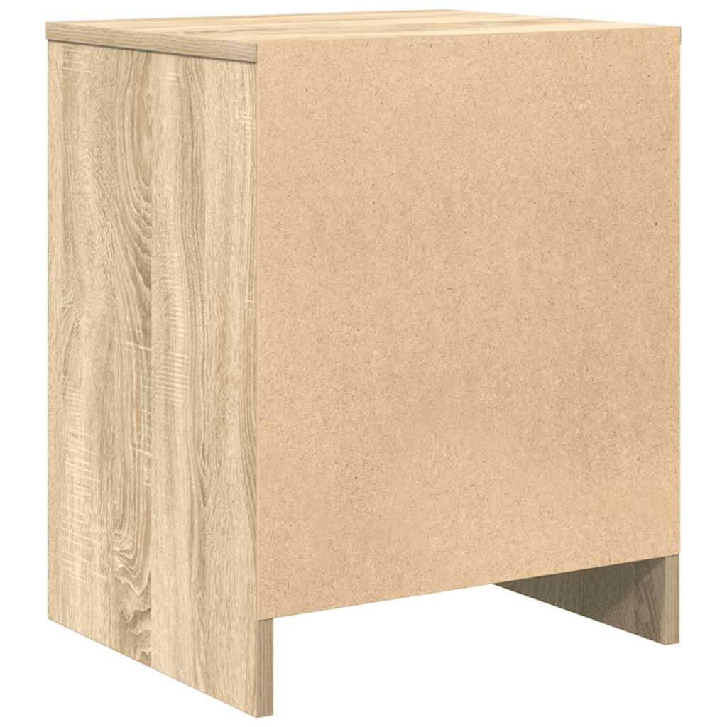 Comodini 2 pz con Cassetto Rovere Sonoma 40x34x50 cm