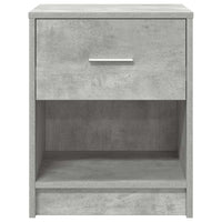 Comodino con Cassetto Grigio Cemento 40x34x50 cm