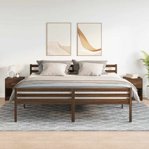 vidaXL Comodini 2 pz con Cassetto Rovere Marrone 40x34x50 cm