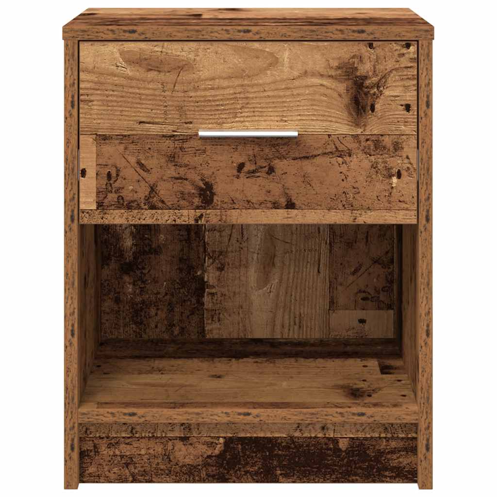 Comodino con Cassetto Legno Antico 40x34x50 cm 858781