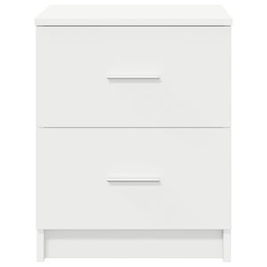 Comodino con 2 Cassetti Bianco 40x36x50 cm 858785