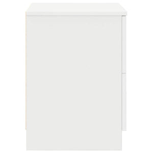 Comodino con 2 Cassetti Bianco 40x36x50 cm 858785