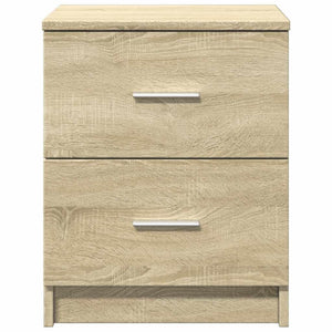 Comodini 2 pz con 2 Cassetti Rovere Sonoma 40x36x50 cm 858790
