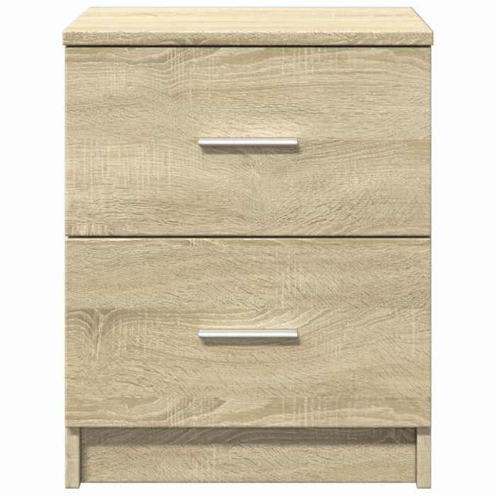 Comodini 2 pz con 2 Cassetti Rovere Sonoma 40x36x50 cm 858790