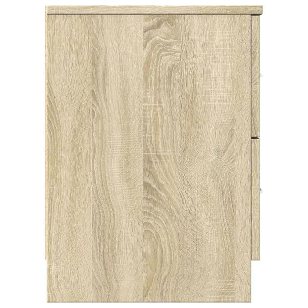 Comodini 2 pz con 2 Cassetti Rovere Sonoma 40x36x50 cm 858790