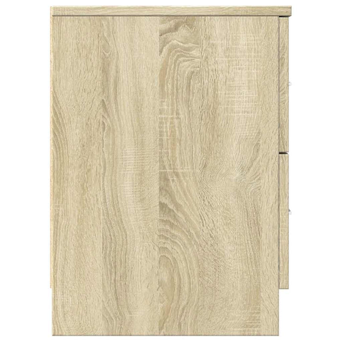 Comodini 2 pz con 2 Cassetti Rovere Sonoma 40x36x50 cm 858790