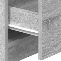 vidaXL Comodini 2 pz con 2 Cassetti Grigio Sonoma 40x36x50 cm