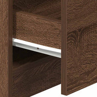 Comodino con 2 Cassetti Rovere Marrone 40x36x50 cm 858797