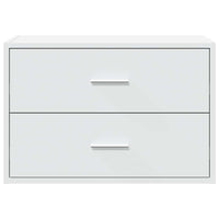 Armadio con 2 Cassetti Bianco 60x31x40 cm in Legno Multistrato 858821