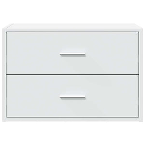 Armadio con 2 Cassetti Bianco 60x31x40 cm in Legno Multistrato 858821
