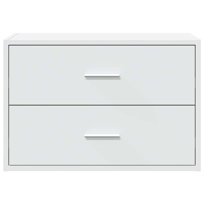 Armadio con 2 Cassetti Bianco 60x31x40 cm in Legno Multistrato 858821