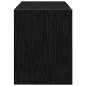 Armadio con 2 Cassetti Rovere Nero 60x31x40 cm in Truciolato 858823